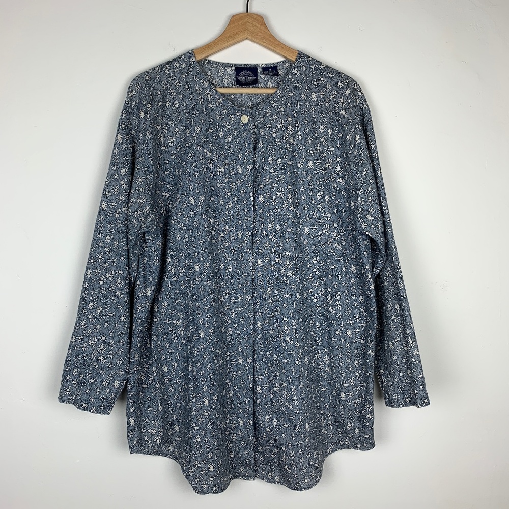 100% Cotton Vintage Dockers Floral Shirt Dress